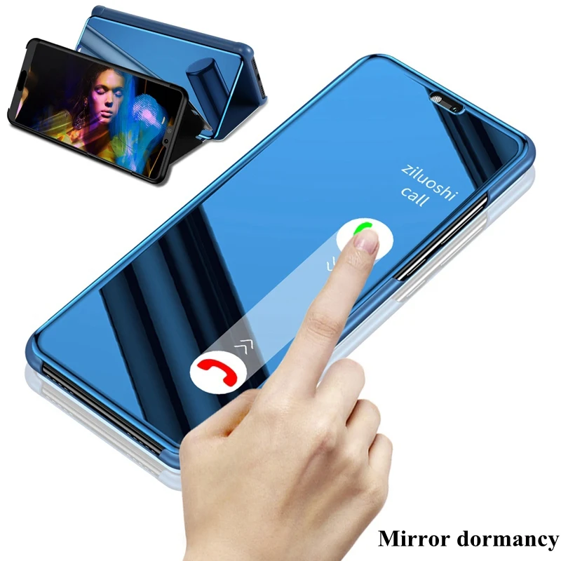 

Mirror Flip Case For Huawei P20 Pro Mate 10 Lite Pro PU Leather Smart Cover For huawei p10 plus p20pro p9plus p10plus Phone Case