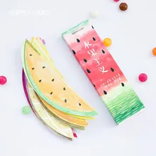 30 шт./кор. милые фрукты неправильной формы закладки мультфильм подарки для детей Kawaii арбуз Закладка школьные офисные принадлежности