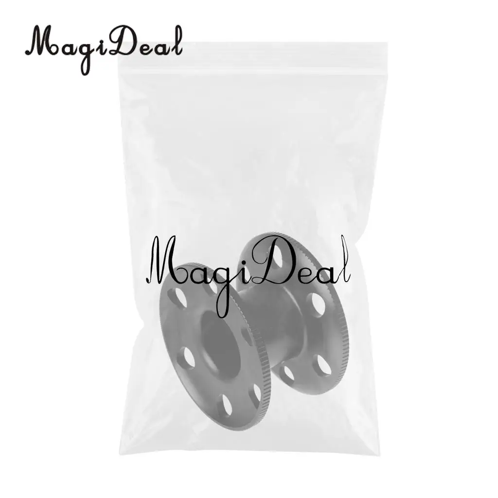MagiDeal Durable 1Pc Aluminum Scuba Diving Dive Finger Spool Snorkeling Guide Line Reels Tool for Surfing Bungee Jumping Sports