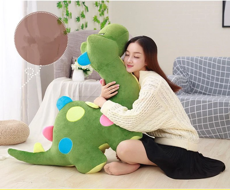 Dorimytrader 2018 lovely soft cartoon dinosaur plush toy stuffed anime dinosaurs doll amimals sofa pillow baby gift DY61923 (16)