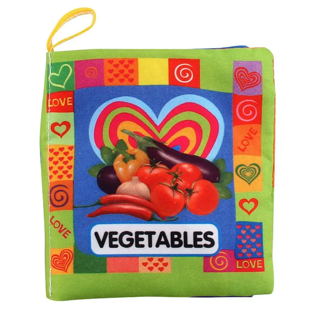 

Baby Early Educational Cloth Book English Reading Book 25g Anti-tear Let children know different things.