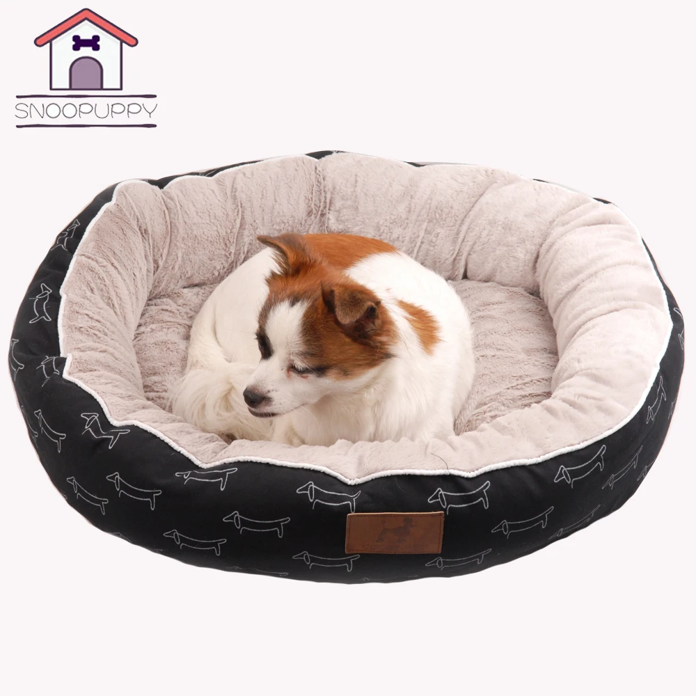 Trixie лежак "jimmy" 95х60см (серый). Лежанка для животных. Лежанка круглая плюш комфорт вид 1. Лежанки для животных. Лежанка для кошек и собак.