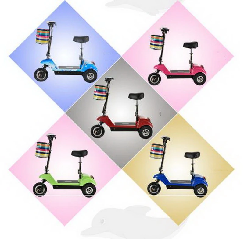 Sale 261005/Adult mini folding electric scooter / ladies battery car / two wheel scooter/Anti-skid handle/Mini electric car / 17