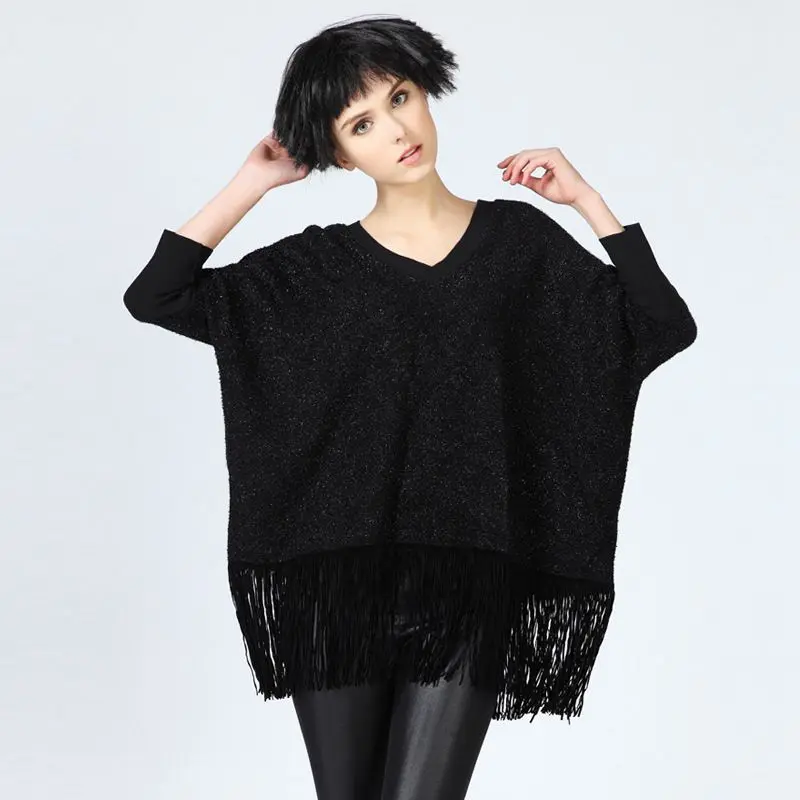 #2850 Spring Autumn 2018 Batwing sleeve t shirt women