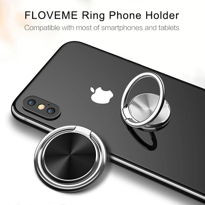 FLOVEME Mini Finger Ring Holder for Mobile Phone Ring Stand Luxury Desk Holders For iPhone XS Max Samsung Xiaomi Smartphone FLOVEME Mini Finger Ring Holder for Mobile Phone Ring Stand Luxury Desk Holders For iPhone XS Max Samsung Xiaomi Smartphone