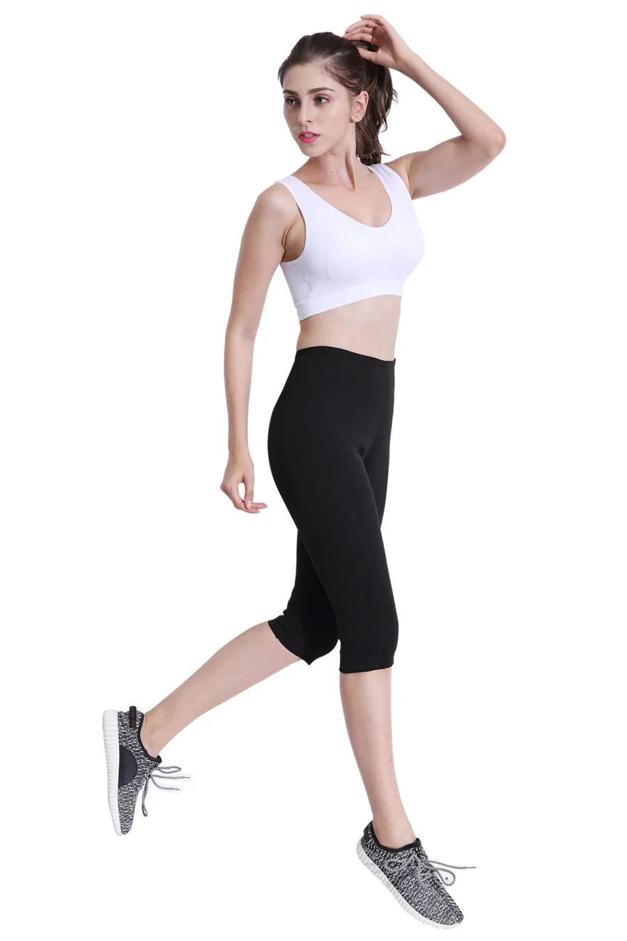 Womens Slimming Neoprene Thermo Sweat Sauna Pants Plus Size Body Shapers Control Panties Fitness Stretch Waist Slim Pants