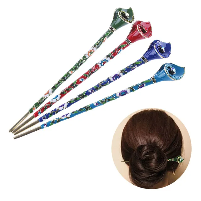 1pc 2018 Fashion Women Vintage Barrette Hair Stick Metal Rhinestone 1pc 2018 Fashion Women Vintage Barrette Hair Stick Metal Rhinestone Handmade Chopsticks Hairpins Accessories