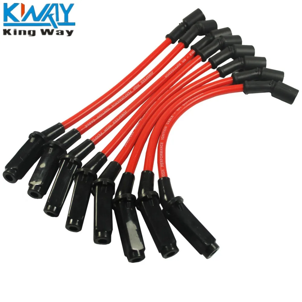 FREE SHIPPING King Way 10.5mm Spark Plug Wires Set For CHEVY/GMC 1999