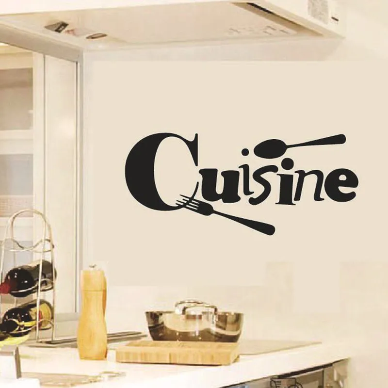 

Cuisine Stickers French Wall Stickers Home Decor Wall Decals for Kitchen Decal Sticker Wall Poster Home Decoration LW61