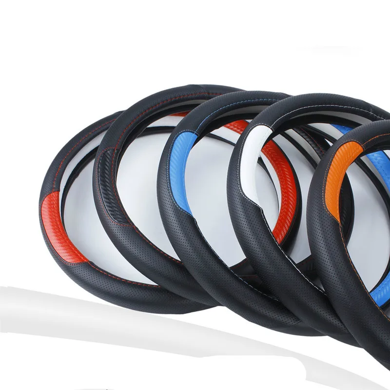 Car Accessories Leather Car Steering Wheel Cover All Year Can Use Sport