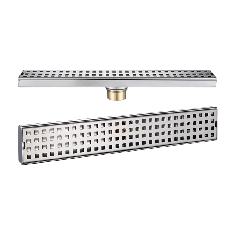 

60/70/80/90/100cm Professional Polished 304 Stainless Steel Rectangle Shower Floor Drain Manufacturer,Hair Strainer.
