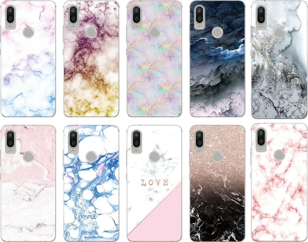 

Colorful Marble Silicone Soft TPU Phone Cover Case For Asus Zenfone Max Pro M1 ZB602KL ZB601KL Coque / M2 ZB633KL ZB631KL Fundas