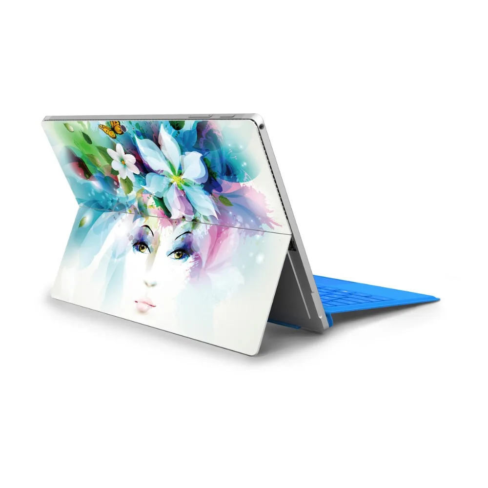 Красочные декоративные наклейки на ноутбук для microsoft Surface Pro 6/5, наклейки на заднюю панель для крутой девушки для microsoft surface Pro 4