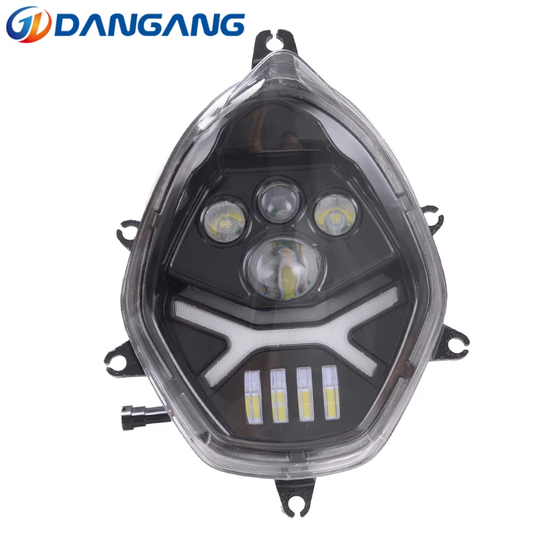 Emark approved Black LED Headlight HeadLamp wirh