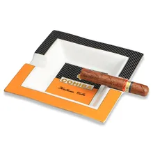 Квадратная портативная пепельница для сигар индивидуальная Модная креативная керамическая пепельница для сигар подарочная упаковка