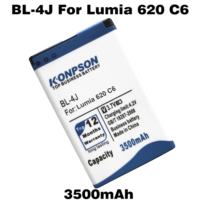 

3500mAh BL-4J BL 4J Use for Nokia c6 Battery C6-00 for Lumia 620 battery