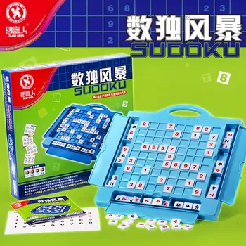 

Candice guo plastic toy Sudoku game Number Place digital math puzzle match board Storage box intelligence Parent-child play set
