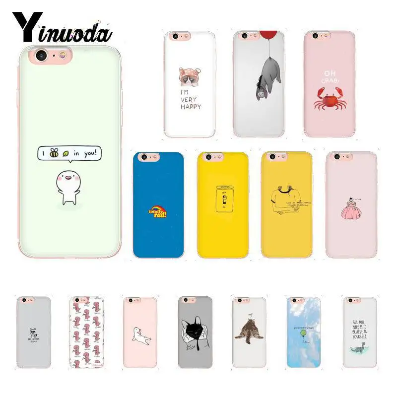 

Yinuoda Candy colors the funny and cute caartoon Coque Shell Phone Case for iPhone X XS MAX 6 6s 7 7plus 8 8Plus 5 5S SE XR 10