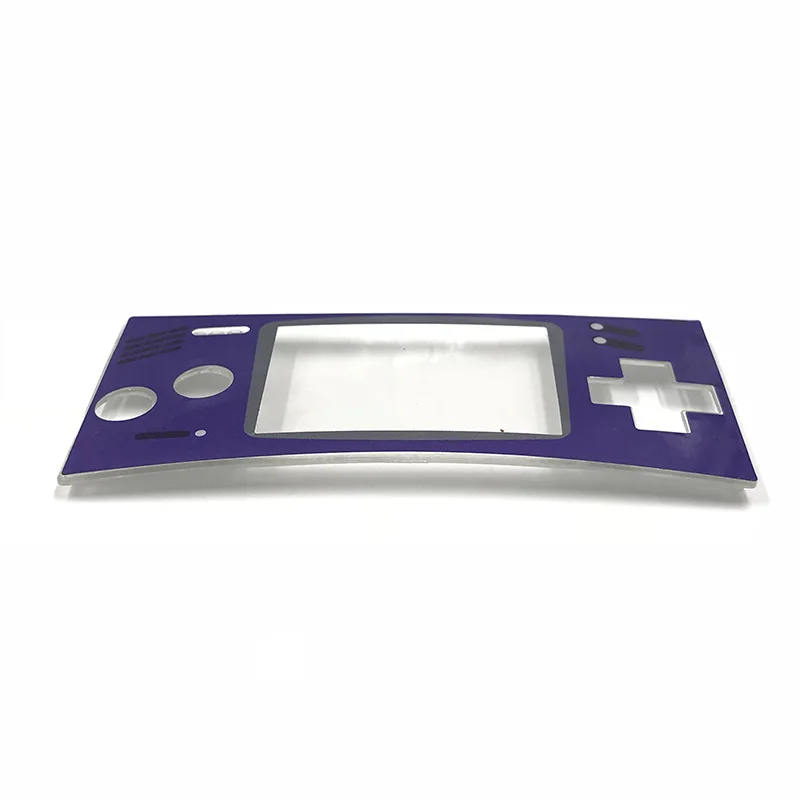 Фиолетовый стикер этикетки + пластиковая прозрачная панель для Gameboy микро