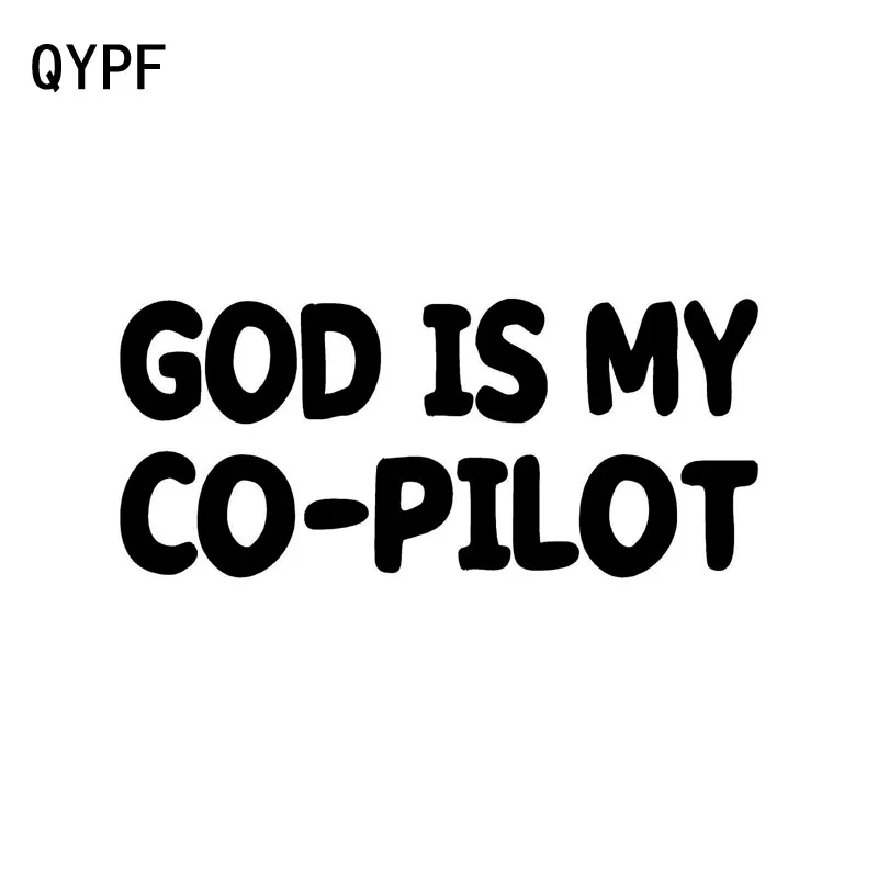 QYPF 14 см * 6 1 Забавный Бог мой CO-PILOT виниловые наклейки на машину декоративные