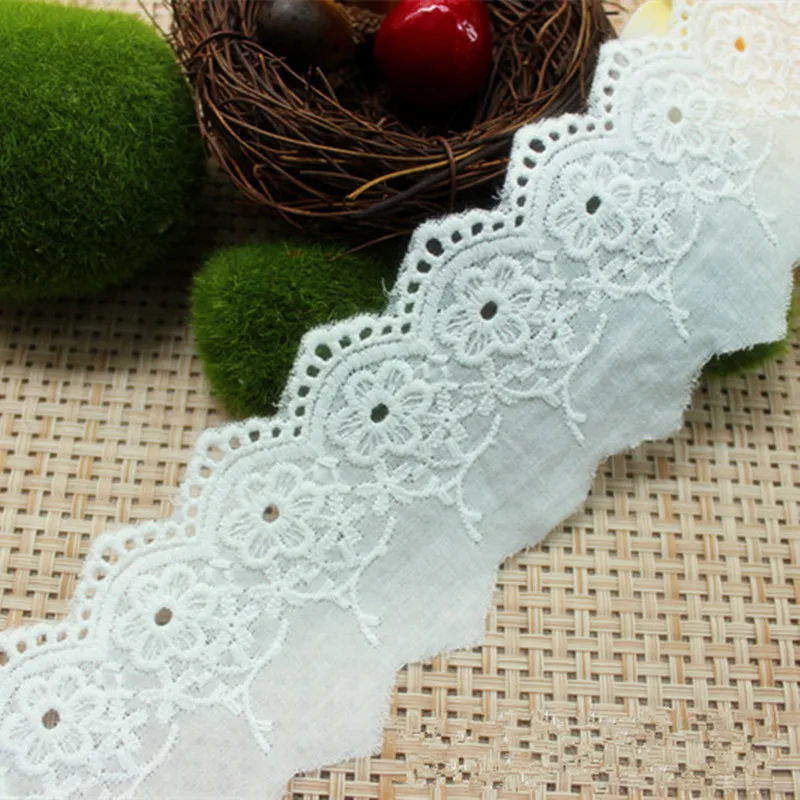 

1/3Yards White Elastic Lace Ribbon Trims Underwear High Quality Lace Trim Embroidered For Sewing Decoration african lace fabric