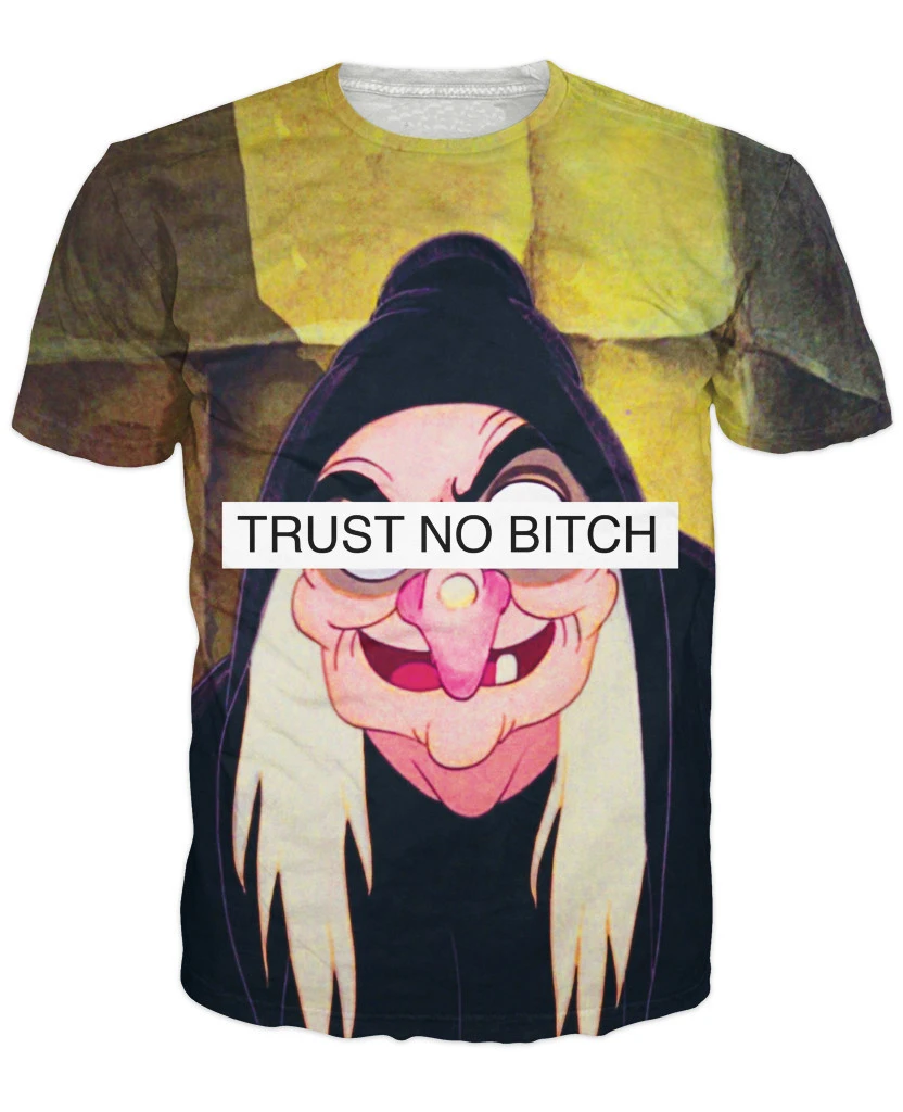 新しい夏のファッションtrust No Bitch白雪姫魔女tシャツを極悪老婦人プリント3dのtシャツ男性 3d T Shirt Fashion T Shirtt Shirt Aliexpress