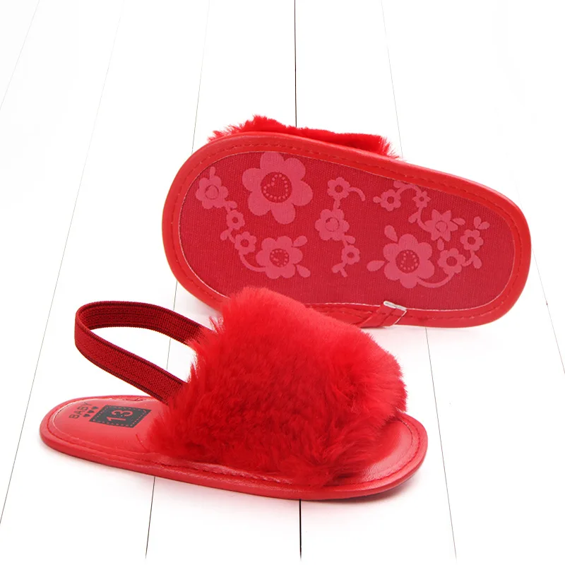 Baby Sandals for Girls Beach Sandals 2019 Summer New Kids Shoes Lovely Plush Toddler Princess Non-slip Crib Slippers Kids Gifts (32)