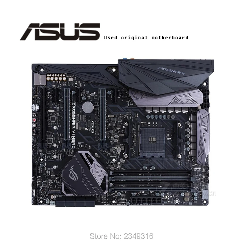 

For ASUS ROG CROSSHAIR VI HERO Used original motherboard Socket AM4 DDR4 X370 Desktop Motherboard