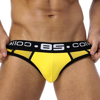 

NIBESSER mens Sexy underpants mens Underwear Mesh Qucik-Drying Briefs Breathable comfortable Mens Slip Cueca Male