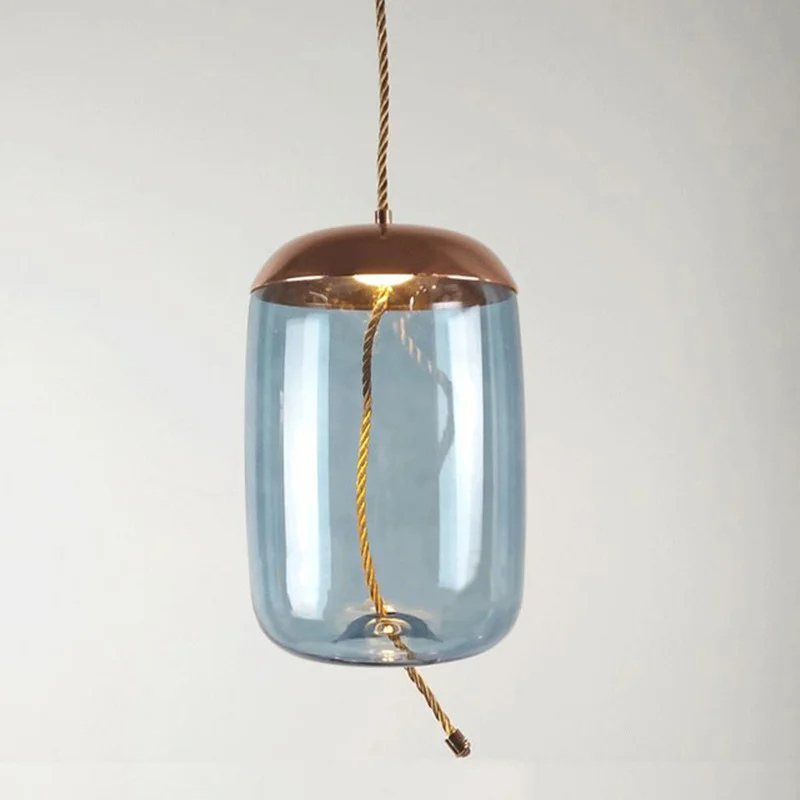  Modern BROKIS Knot Glass Pendant Lights luminaire suspendu Rope Hanging Lamp Designer Cafe bar ligh - 33001936593