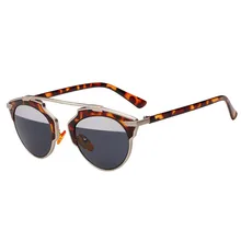 Mooistar #3002 Fashion Women Men Sunglasses Cat Eye Vintage Mirror Lens Goggles