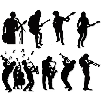 

HamyHo Musician ensemble Frame Metal Cutting Dies for DIY Scrapbooking Card Making 2019 New Arrival Embossing Craft Dies