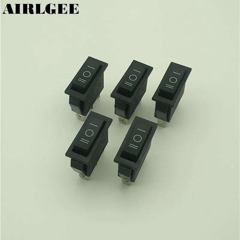 5 шт. AC250V 15A 3 Pin SPDT вкл./ВЫКЛ./ВКЛ. положения защелкивающийся в лодке кулисный