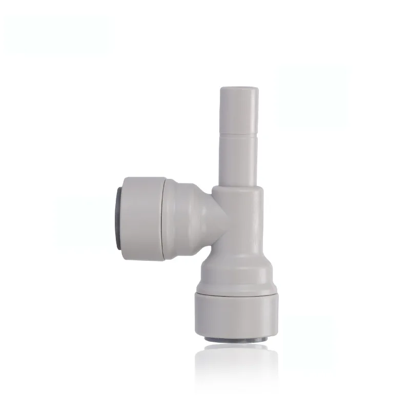 

3/8" Quick Connection - 3/8'' - 3/8'' OD Tube RO Water Filter 3 Ways Quick Connector Tee Type Tight Junction PE Pipe Fitting