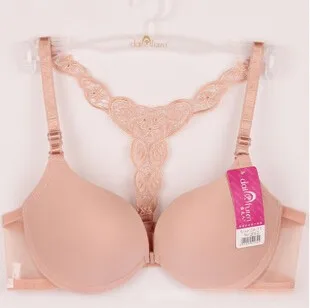 Fashion Women Bra Front Closure Sexy Lace Racer Back Smooth Surface Push Up Underwear Lingerie Sujetador Red Black Purple bras