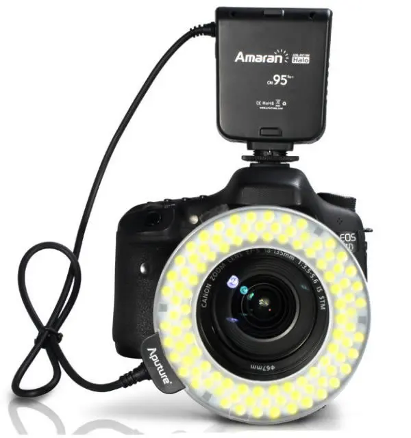 

Aputure LEDs AHL-HC100 Macro Ring Flash Light CRI95 for Canon 700D 650D 600D 550D 500D 450D