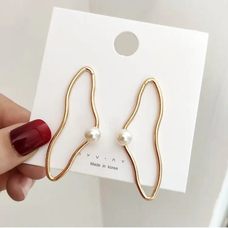 Женские Геометрические серьги boucle d'oreille femme массивные металлические подвески с