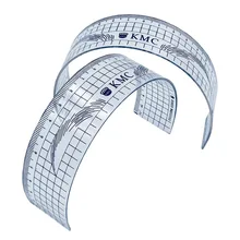20 шт. розовые u-образные пластиковые трафареты для татуировок Перманентный макияж линейка для бровей Тату косметический формирующий инструмент для начинающих 11 см