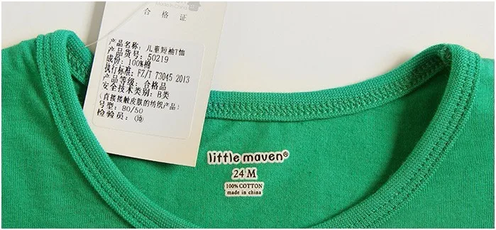 Little maven/детская брендовая летняя одежда для маленьких мальчиков, обучающая зеленая футболка с машинкой, хлопковые футболки с принтом цифр 5, L090