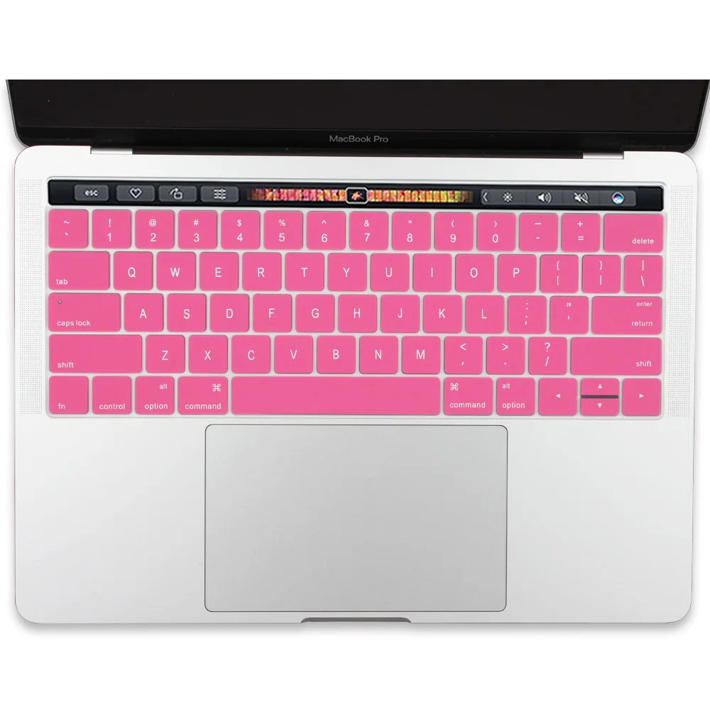 Клавиатура протектор для Macbook новейший Pro 13 15 дюймов с сенсорной панелью A1706 A1707