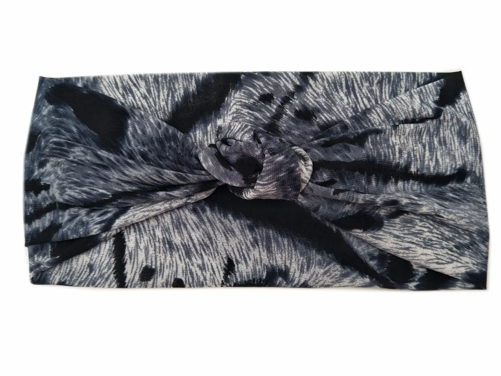 Acessório de Cabelo Headwear para as Mulheres Moda Elástico Branco Preto Impresso Listras Torção Turbante T175414 & 14 acessório de cabelo preto listras torção headwear para as mulheres turbante