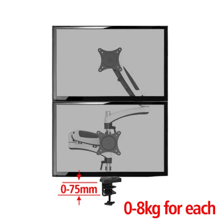 ارتفاع DL-112CD تعديل lcd رصد حامل سبائك الألومنيوم دوران عرض التلفزيون الذراع الطويلة vesa الوقوف max دعم 27 بوصة