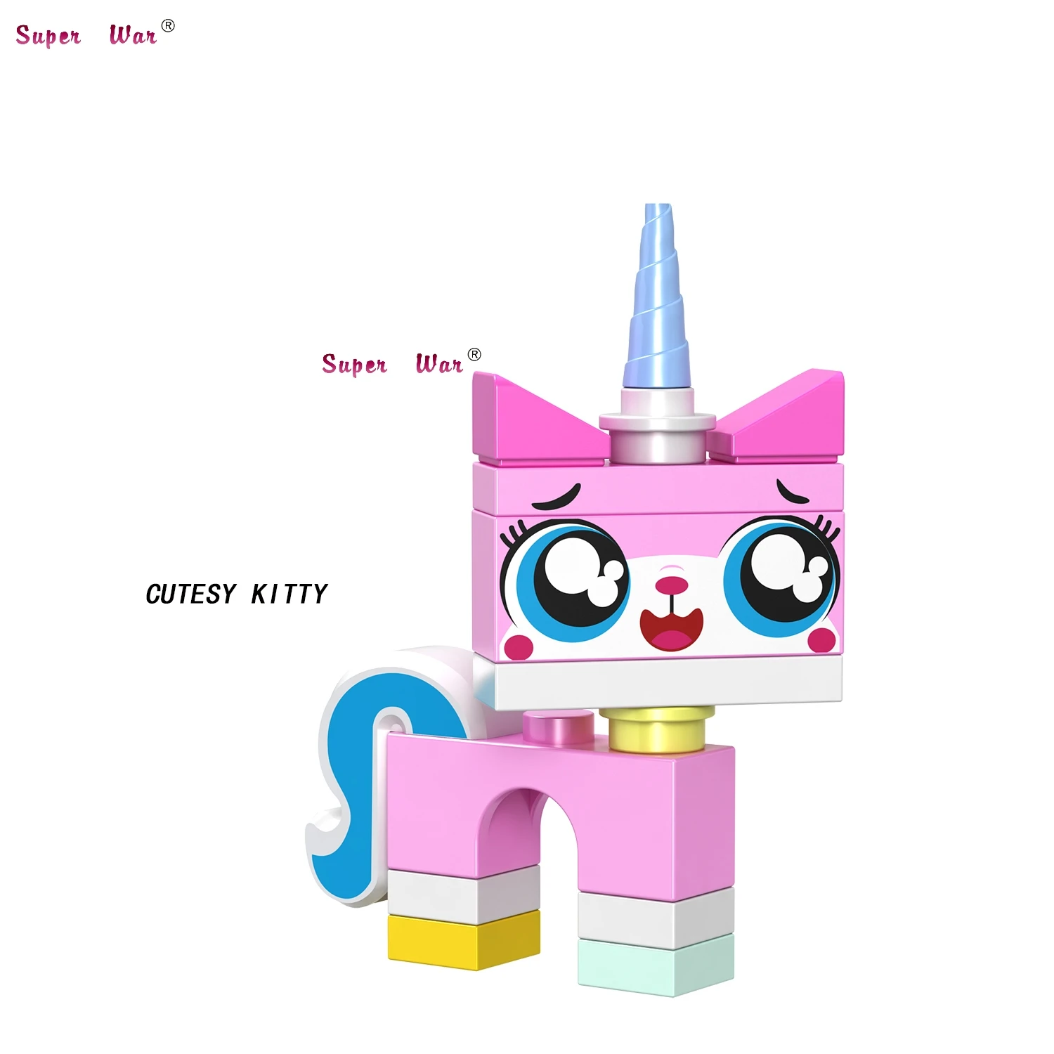 Единичные строительные блоки мультфильм фильм сила Герой Фабрика Unikitty Emmet Wyldstyle Sonic Rangers DIY игрушки для детей - Цвет: JL008