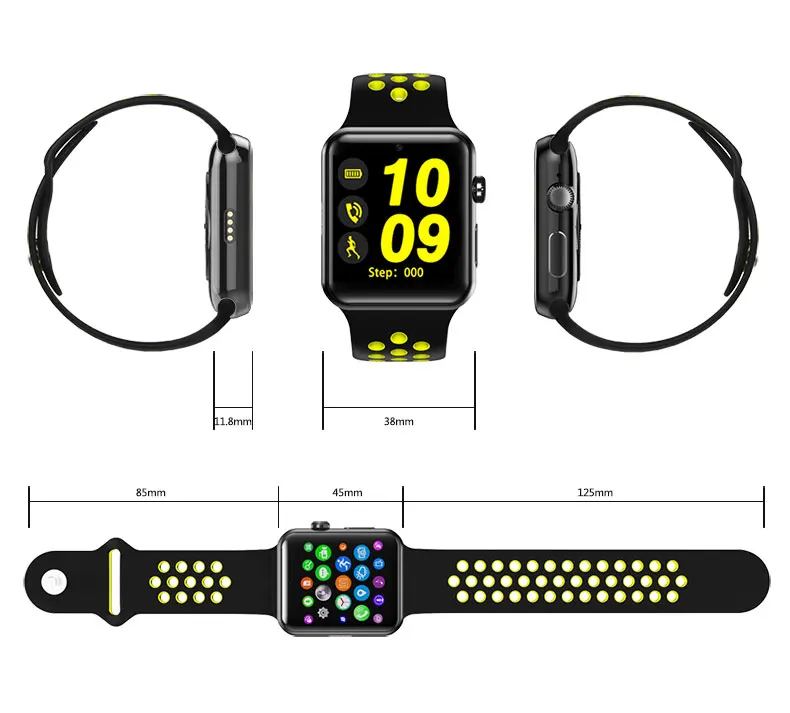 Смарт-часы с Bluetooth, sim-карта, камера, Смарт-часы, чехол для apple iphone, samsung, xiaomi, android phone, pk, apple watch IWO 2, 3, 4, 5