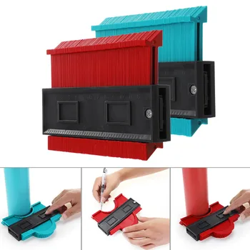 

5/10inch Contour Profile Ruler Gauge Tiling Laminate Tiles Edge Shaping Wood Measure Ruler Contour Gauge Duplicator Dropshipping