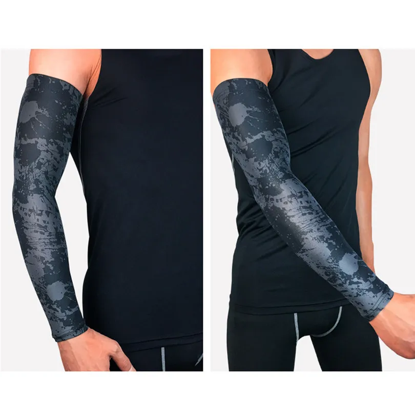1PC Glove Arm Sleeves Breathable Gloves Anti-Slip Cuffs UV Protection Compression Sun Sleeves Handschoenen 40MAY0310
