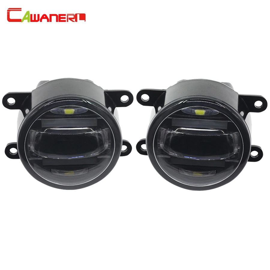 Cawanerl Car Styling LED Fog Light Daytime Running font b Lamp b font DRL White For