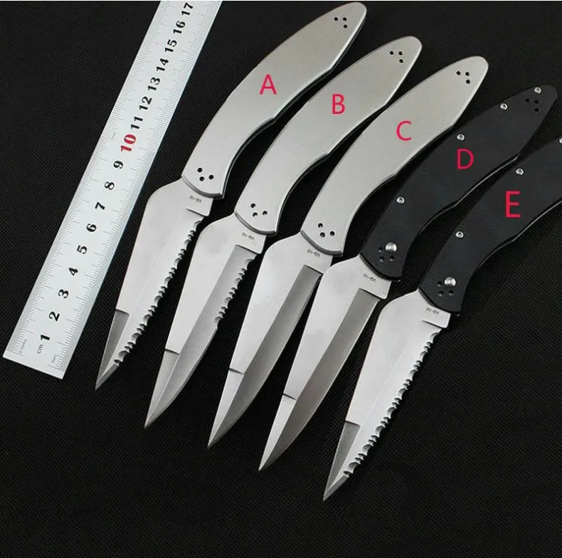 

New folding knife 9cr18mov blade all steel or G10 Handle outdoor camping pocket knife Tactical survival tools hunting knife