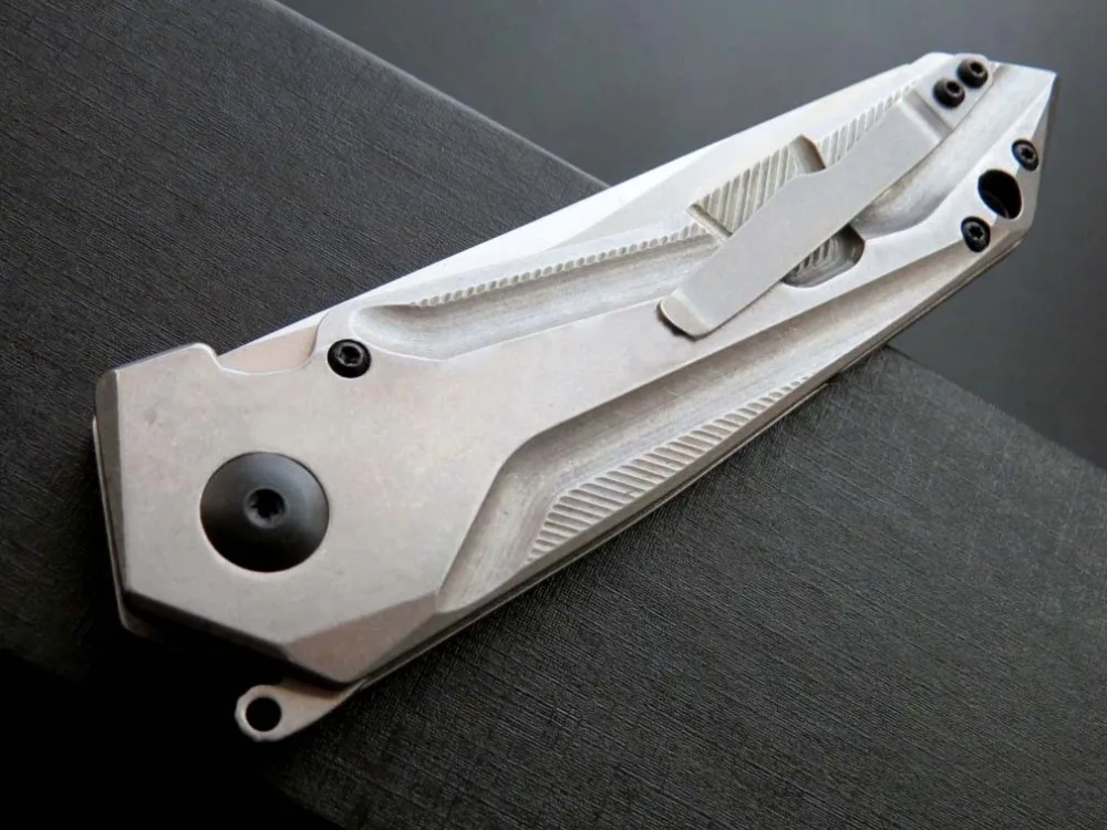 Eafengrow 0055 складной нож S35VN стальное лезвие карманный нож с ЧПУ каменная Ручка Ножи EDC Открытый Ручной инструмент Походный нож