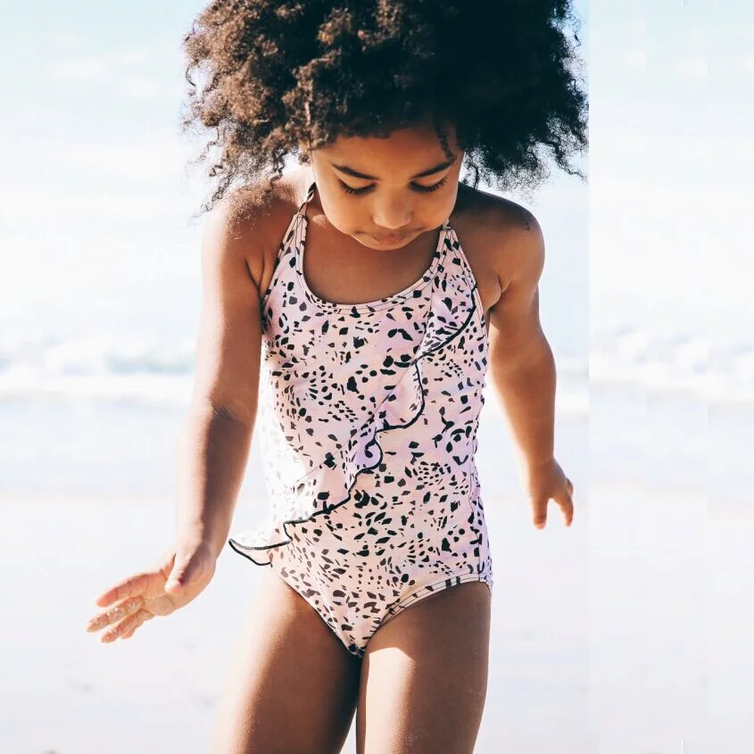 

5-11 Year one piece swimsuit children swimwear kids 2018 summer swim strip color girls swimsuit swimming wear